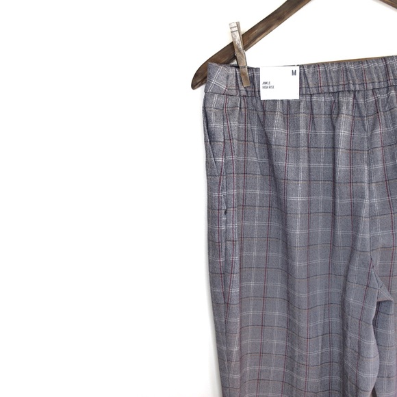 Express NWT High Waisted Plaid Button Front Pants - Picture 10 of 13